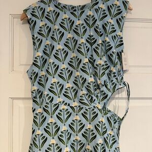 Agua by Agua Bendita Blue Asymmetrical Dress